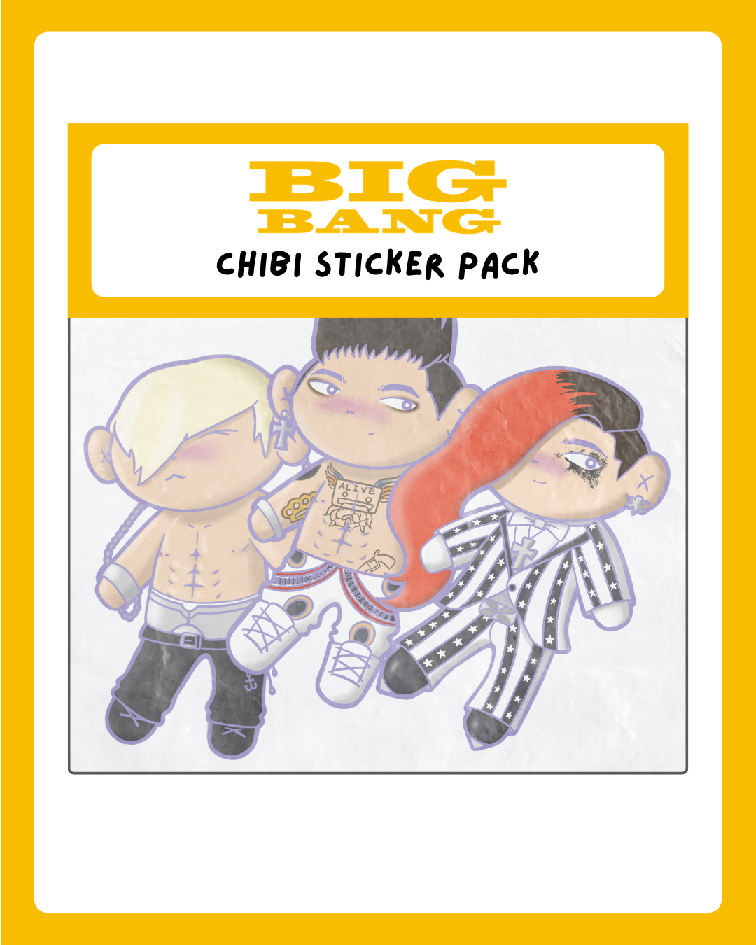 [PRE-ORDER] BIGBANG Chibi Sticker Pack Collection VOL.1