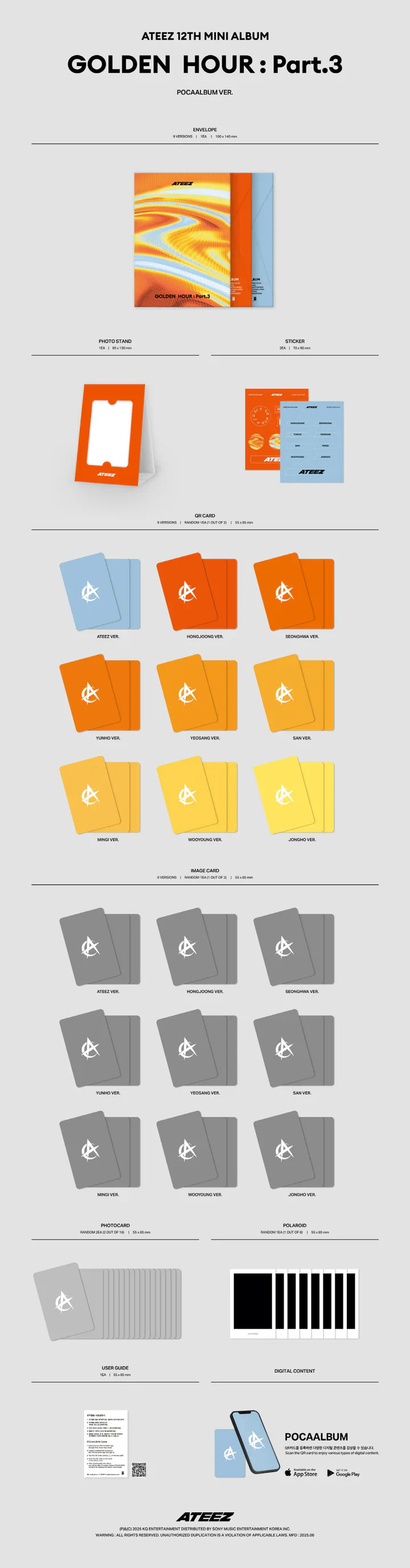 ATEEZ - Golden Hour: Part 3 (Pocaalbum Version)