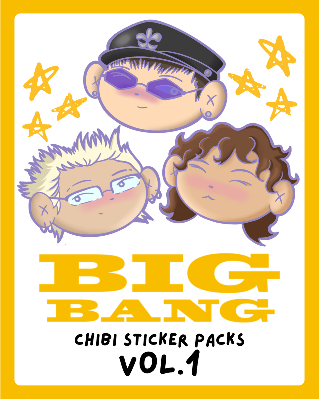 BIGBANG Chibi Sticker Pack Collection VOL.1