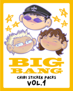 BIGBANG Chibi Sticker Pack Collection VOL.1