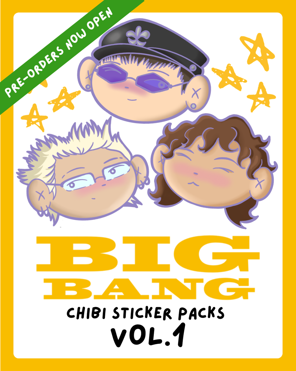 [PRE-ORDER] BIGBANG Chibi Sticker Pack Collection VOL.1